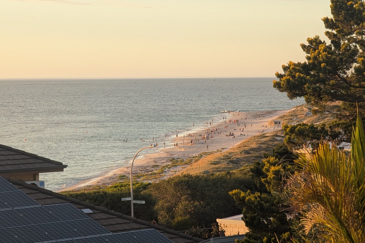 Mindarie Beach view from house yard